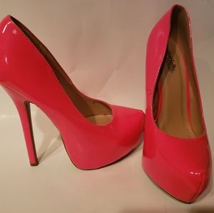Hot pink heels